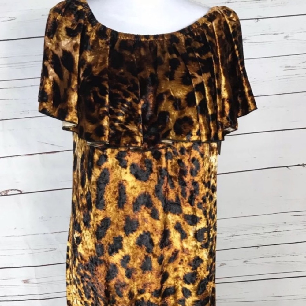 Lularoe Cici Dress 3XL, leopard print
